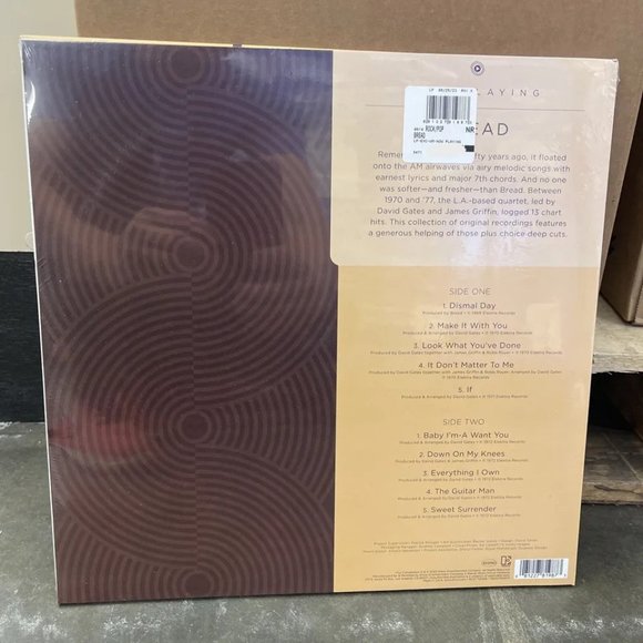 Bread Now Playing LP ~ Exclusive Colored Vinyl (Transparent Toasted) ~ Sealed! - Picture 2 of 2